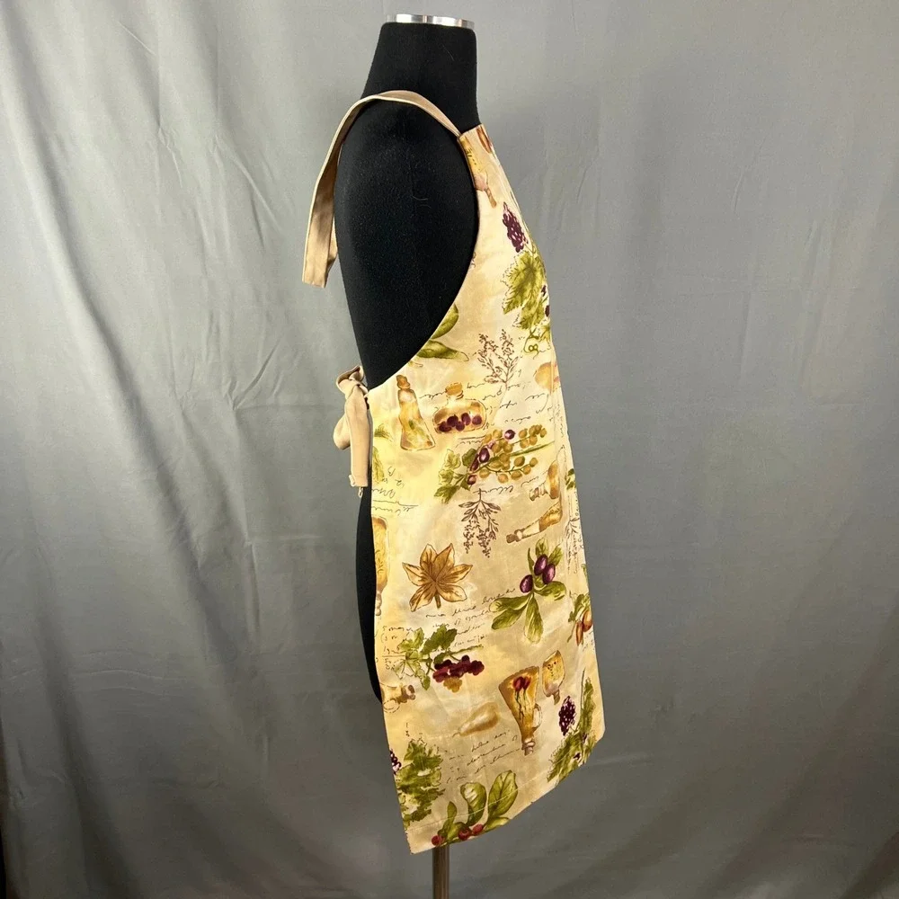Brownstone Chef Apron Womens OS Multi Mediterranean Botanical Adjustable Straps